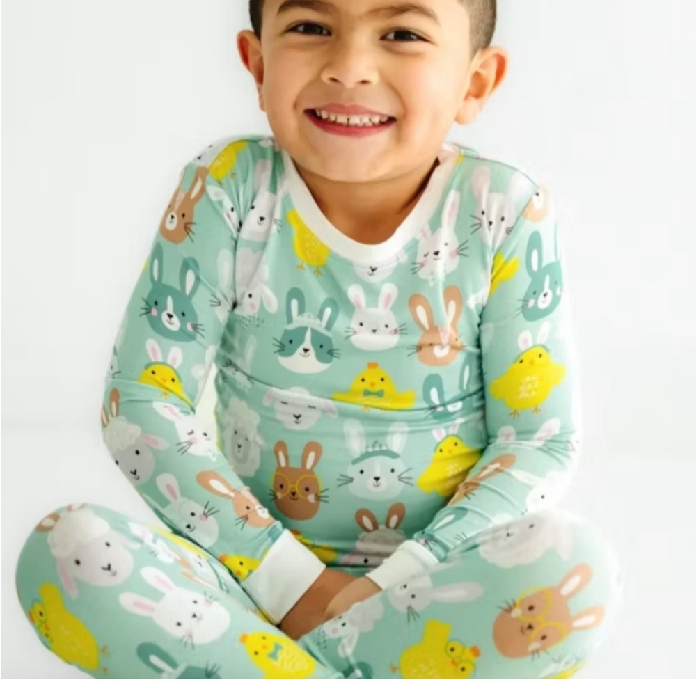 Little Sleepies pastel parade bunny 2 piece set 3t